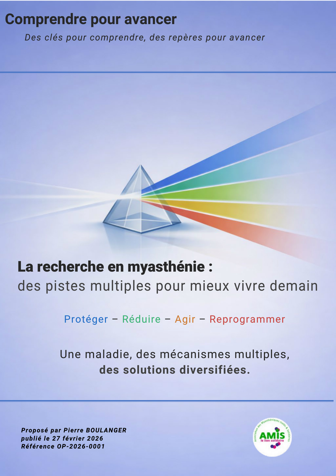 Recherche myasthénie 2026